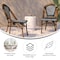 Flash Furniture Black/White PE Rattan Stacking Paris Chair, 2PK 2-SDA-AD642001-BKWH-NAT-GG - alternate 6